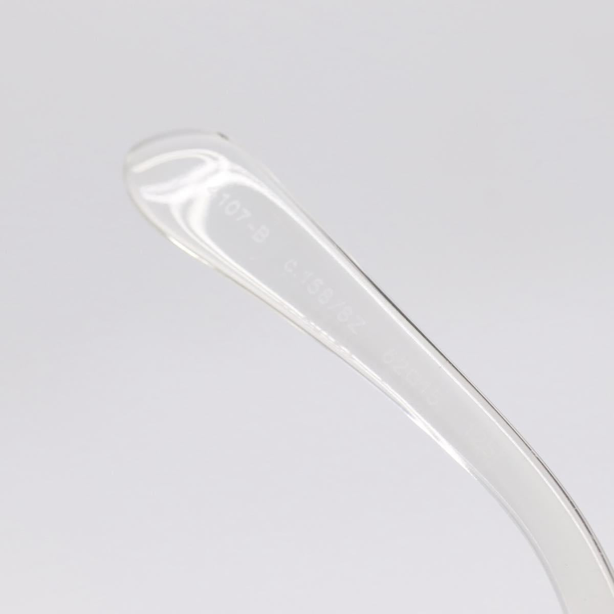 CHANEL Rimless Sunglasses plastic Clear CC Auth 205500M