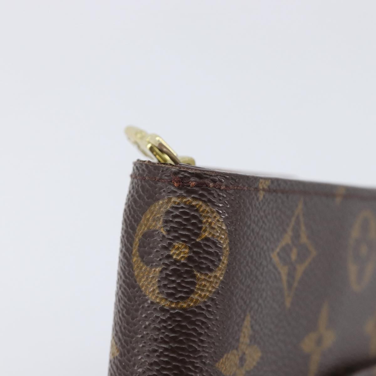 LOUIS VUITTON Monogram Compact zip Wallet M61667 LV Auth 205512A