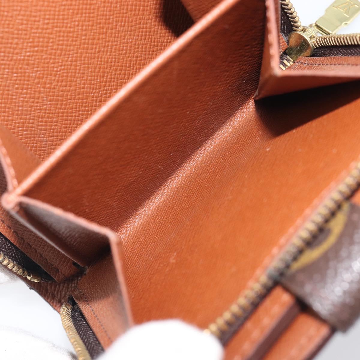 LOUIS VUITTON Monogram Compact zip Wallet M61667 LV Auth 205512A
