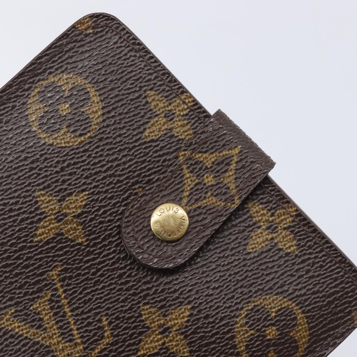 LOUIS VUITTON Monogram Compact zip Wallet M61667 LV Auth 205512A
