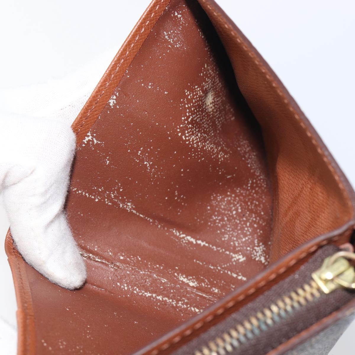 LOUIS VUITTON Monogram Compact zip Wallet M61667 LV Auth 205512A