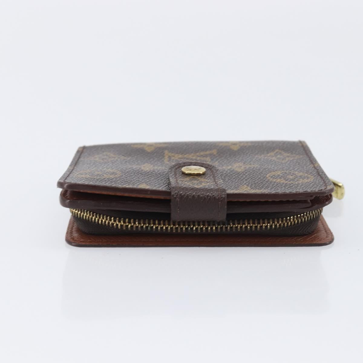LOUIS VUITTON Monogram Compact zip Wallet M61667 LV Auth 205512A