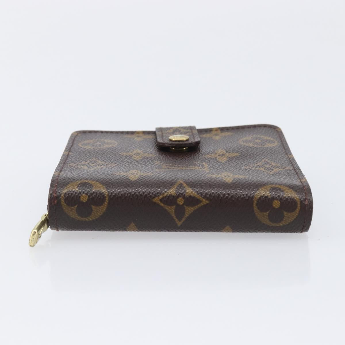 LOUIS VUITTON Monogram Compact zip Wallet M61667 LV Auth 205512A