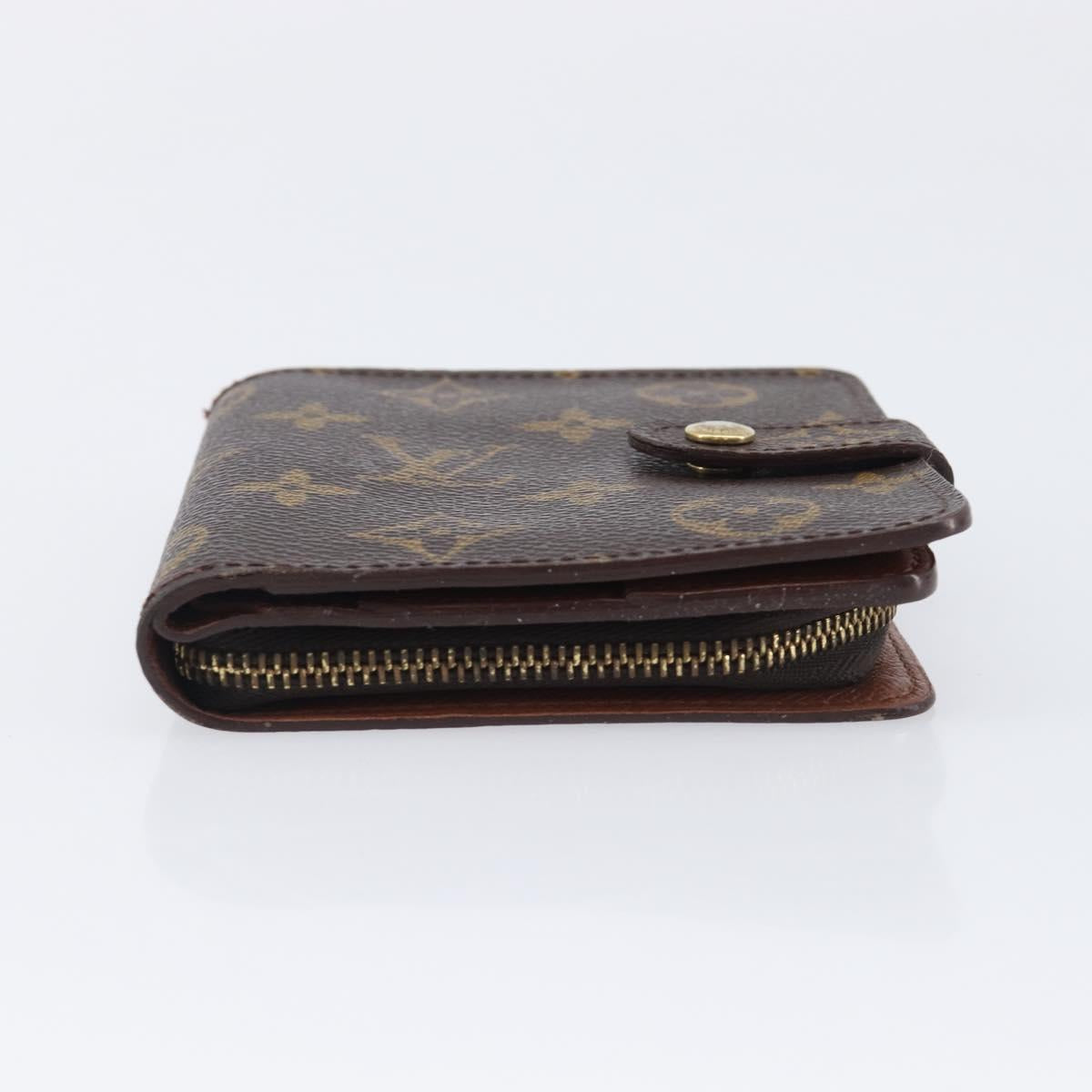 LOUIS VUITTON Monogram Compact zip Wallet M61667 LV Auth 205512A