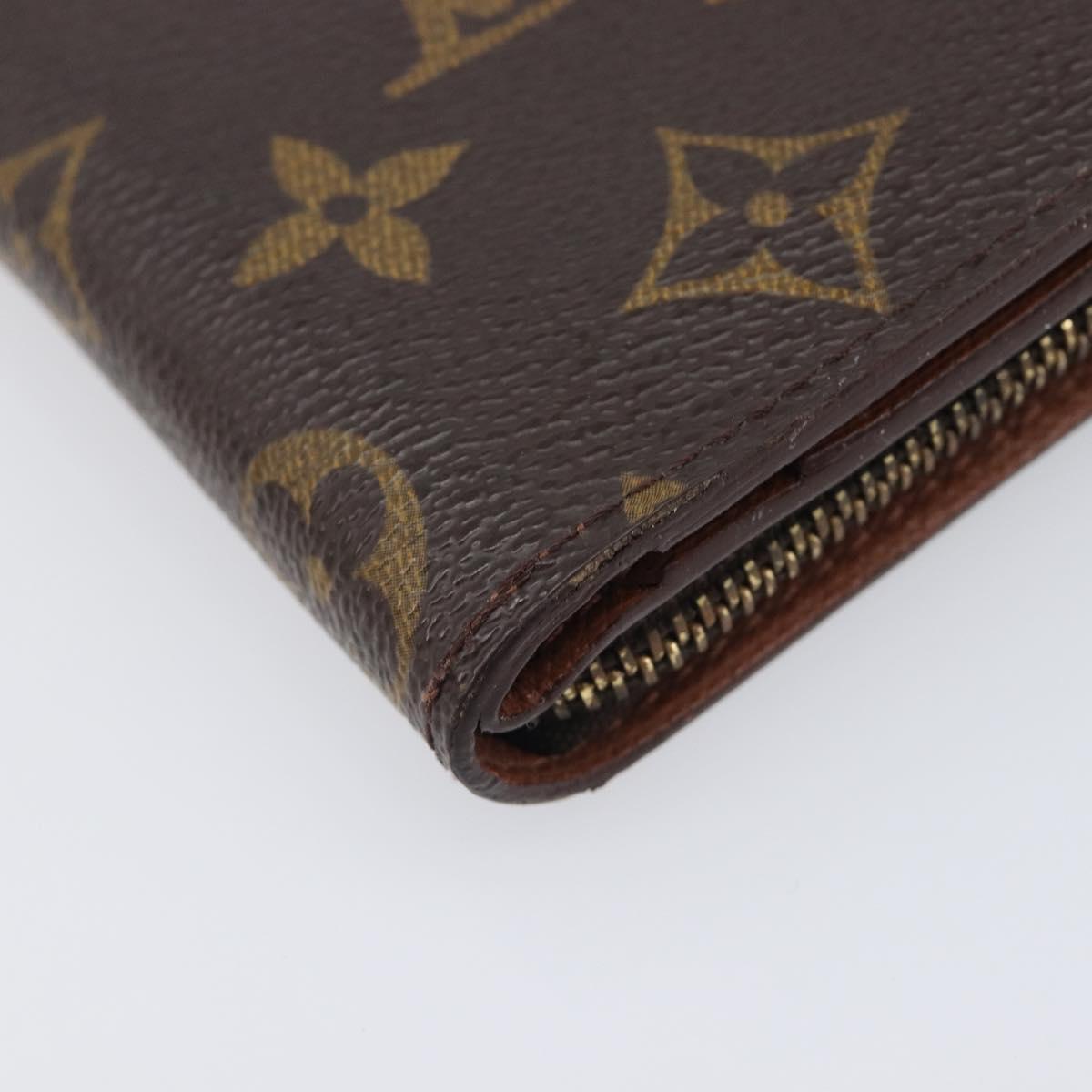 LOUIS VUITTON Monogram Compact zip Wallet M61667 LV Auth 205512A