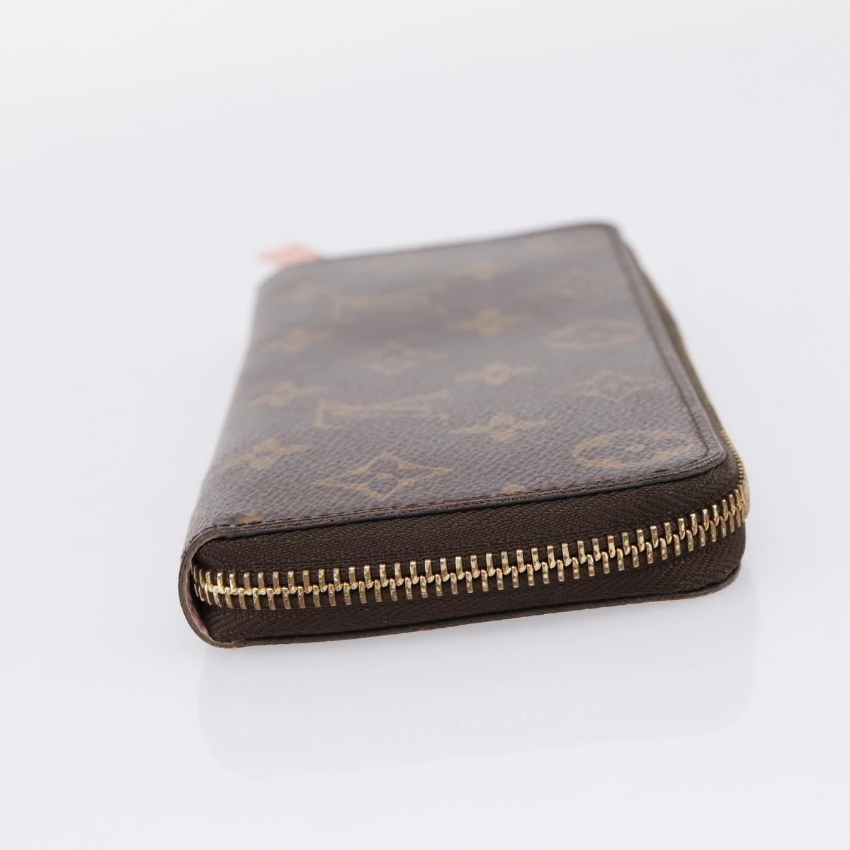 LOUIS VUITTON Portefeuille Clemence Wallet Rose Valerine M61298 LV Auth 205515V