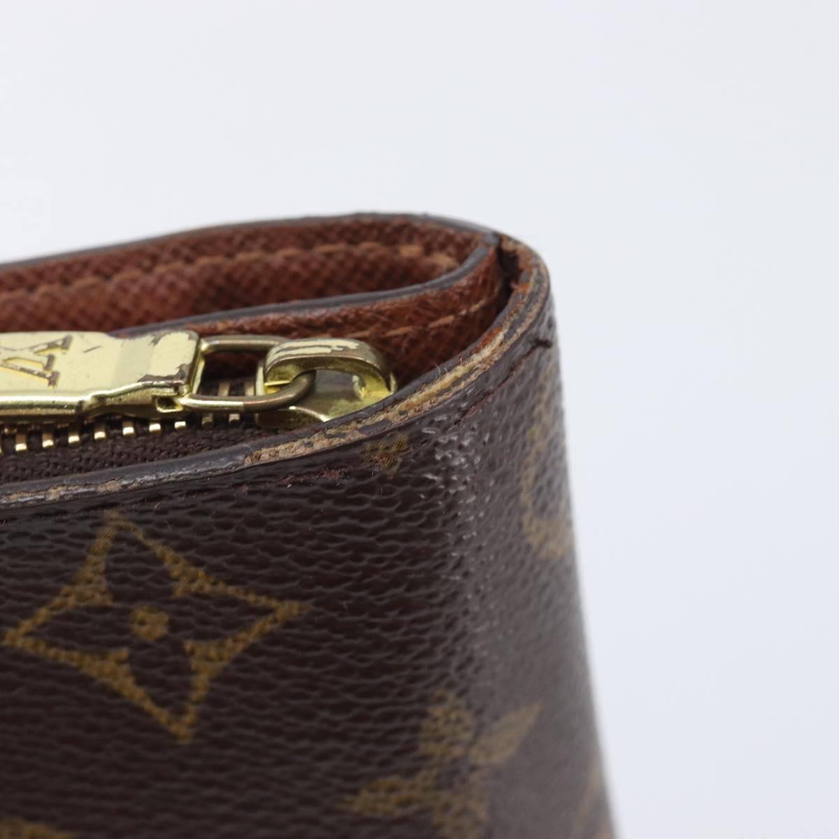 LOUIS VUITTON Monogram Compact zip Wallet M61667 LV Auth 205519A