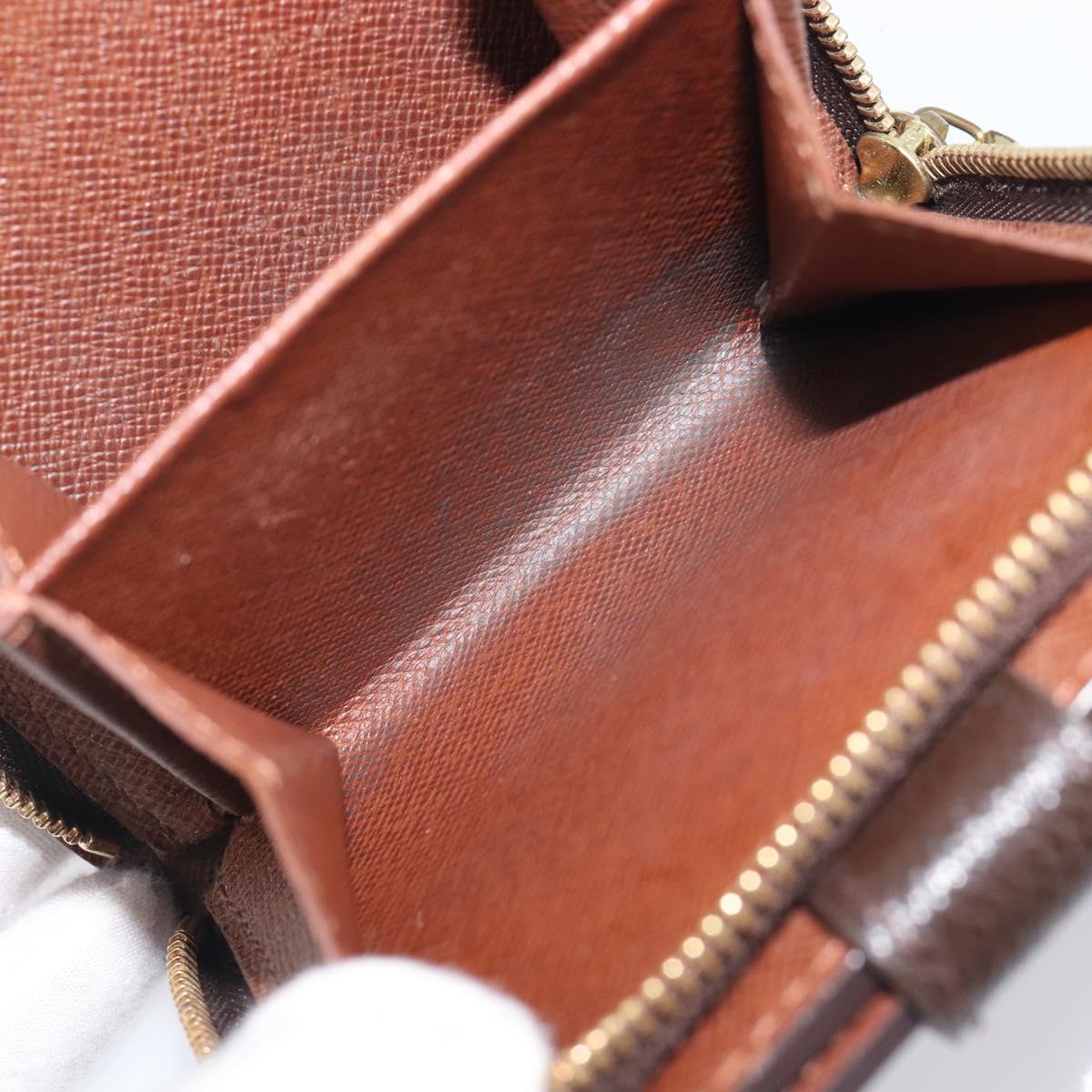 LOUIS VUITTON Monogram Compact zip Wallet M61667 LV Auth 205519A