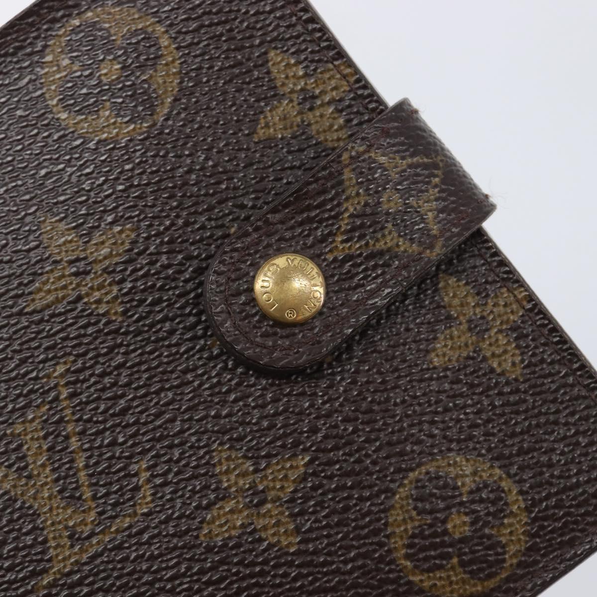 LOUIS VUITTON Monogram Compact zip Wallet M61667 LV Auth 205519A