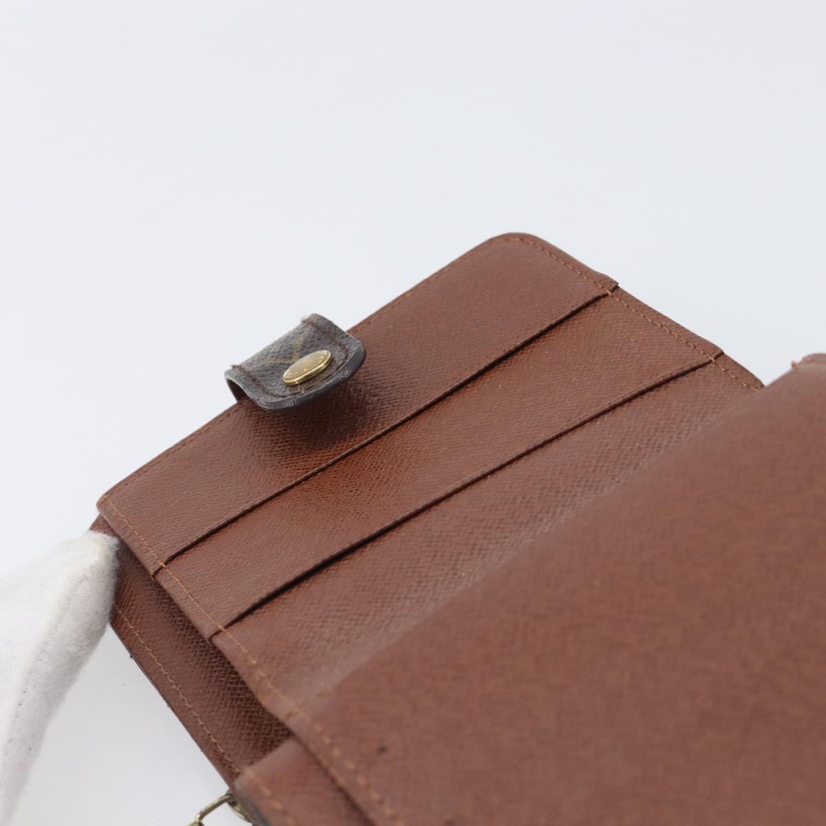 LOUIS VUITTON Monogram Compact zip Wallet M61667 LV Auth 205519A