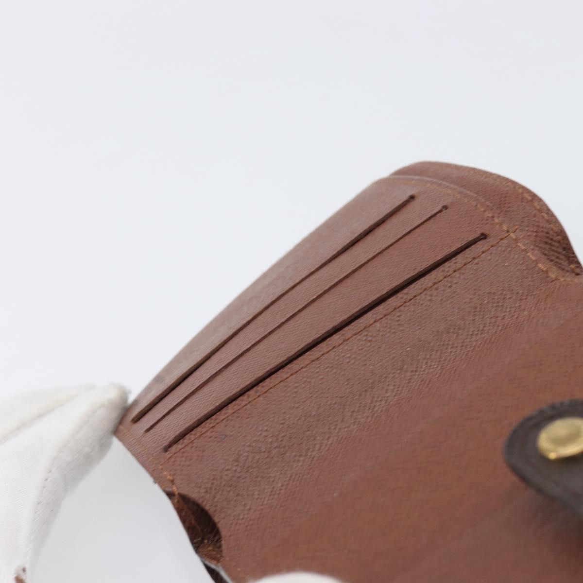LOUIS VUITTON Monogram Compact zip Wallet M61667 LV Auth 205519A