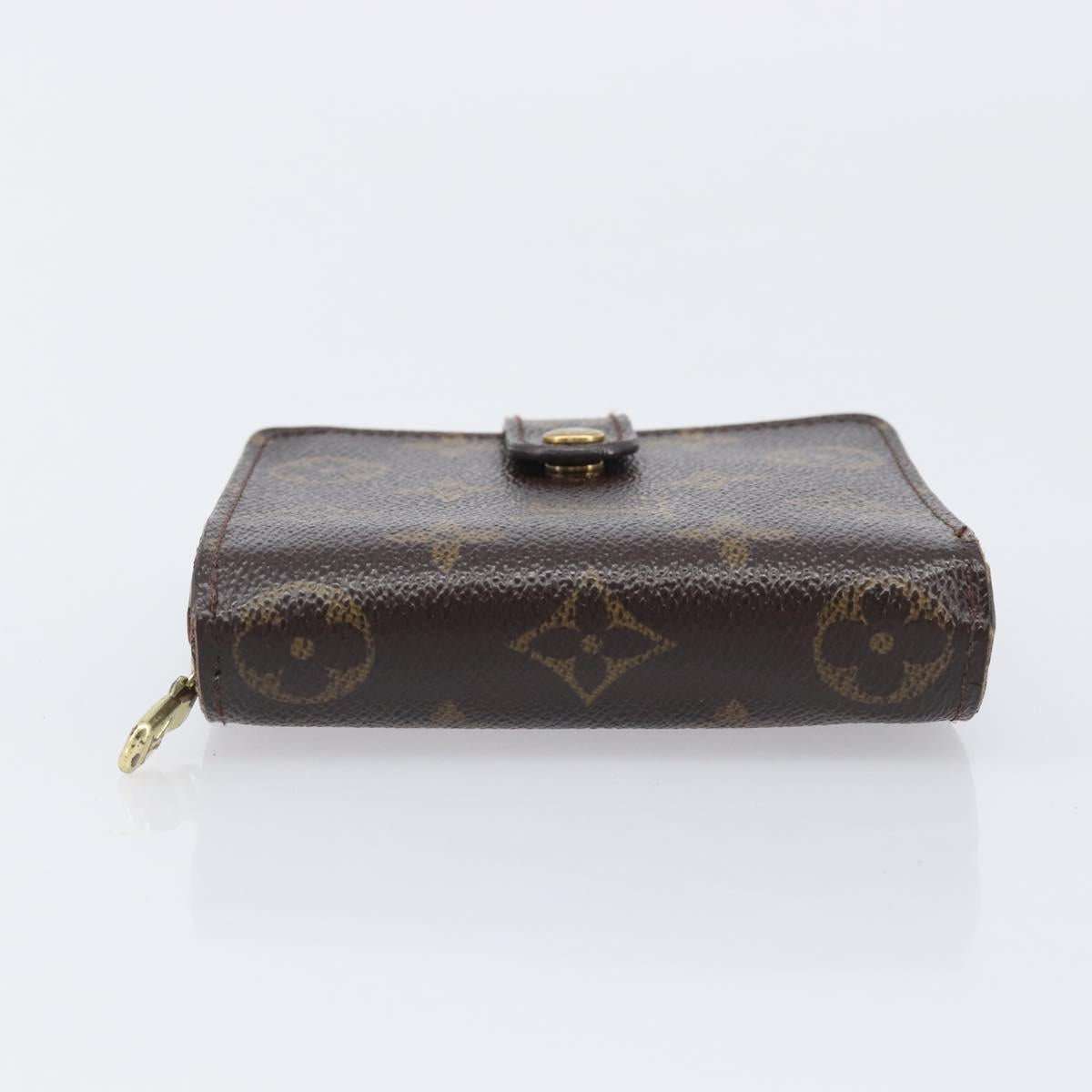 LOUIS VUITTON Monogram Compact zip Wallet M61667 LV Auth 205519A