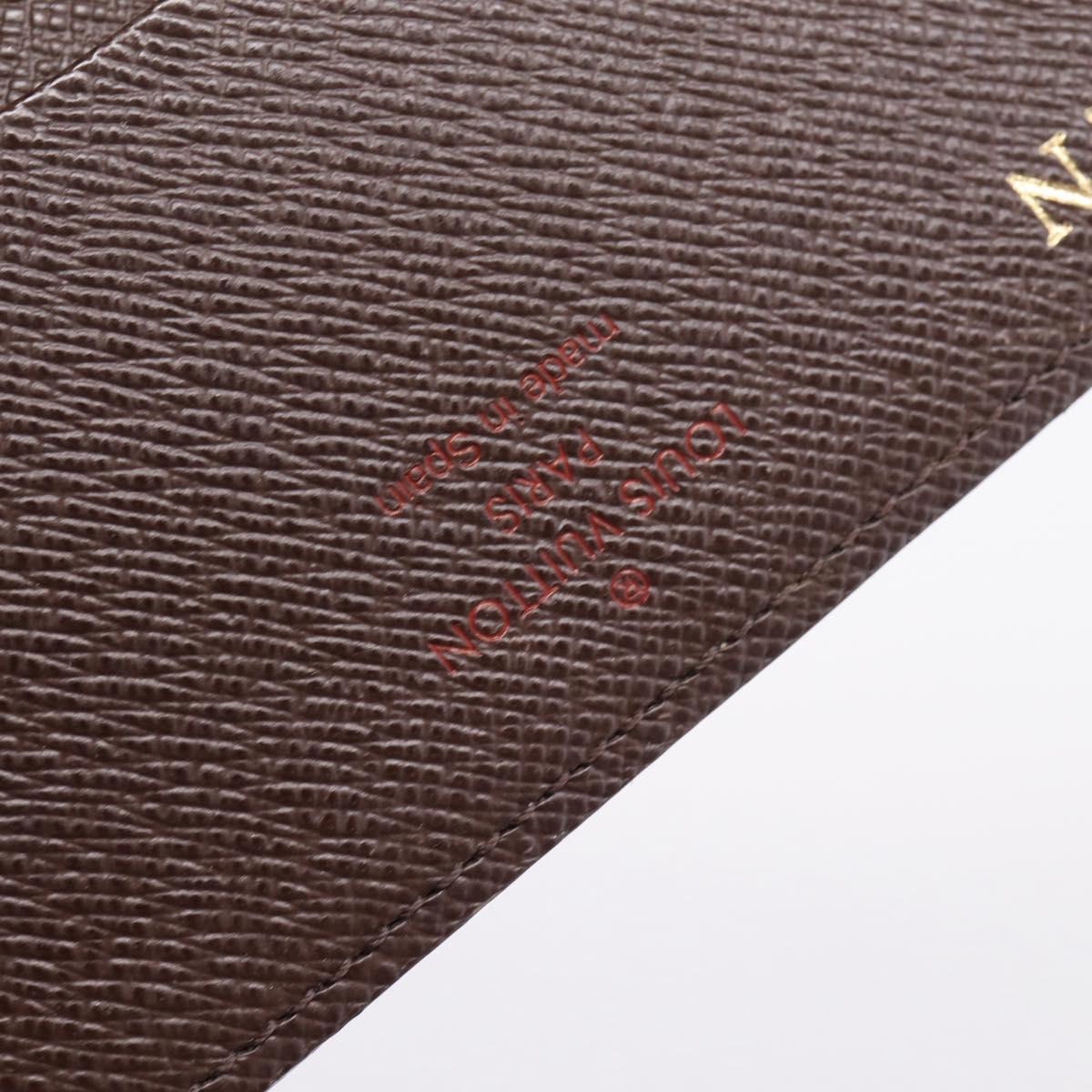 LOUIS VUITTON Damier Ebene Anvelop Cult De Vuitto Case N62920 LV Auth 205521