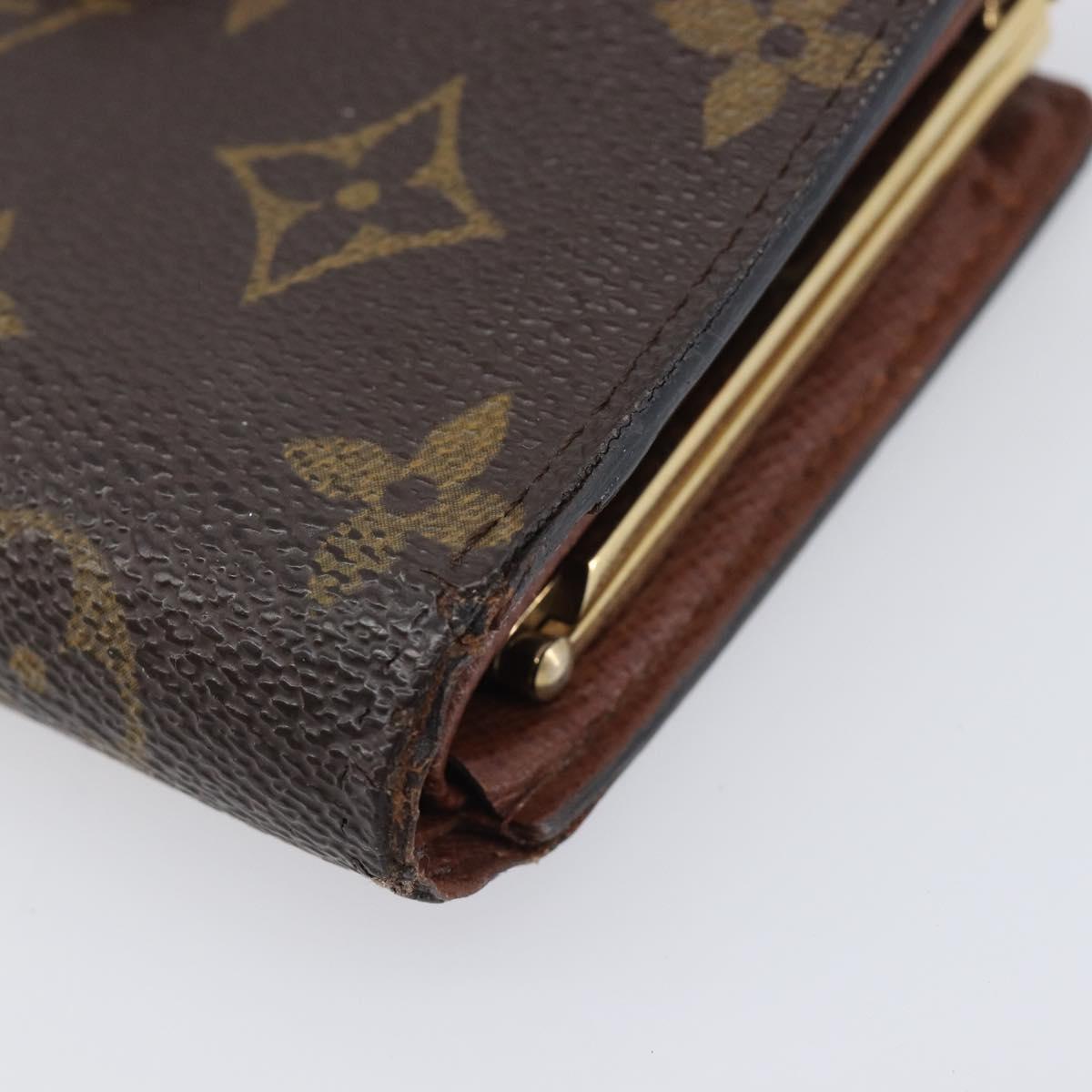 LOUIS VUITTON Porte Monnaie Billets Viennois Wallet M61663 LV Auth 205525A