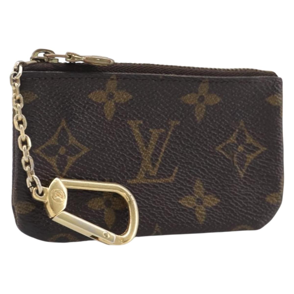 LOUIS VUITTON Monogram Pochette Cles Coin Purse M60033 LV Auth 205530