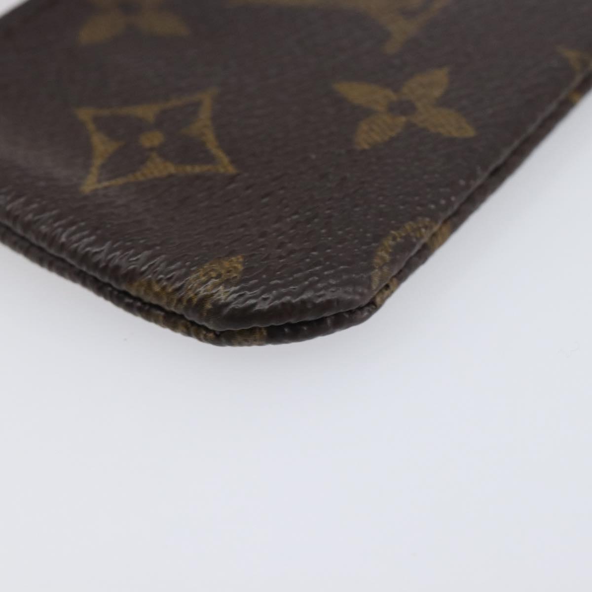 LOUIS VUITTON Monogram Pochette Cles Coin Purse M60033 LV Auth 205530