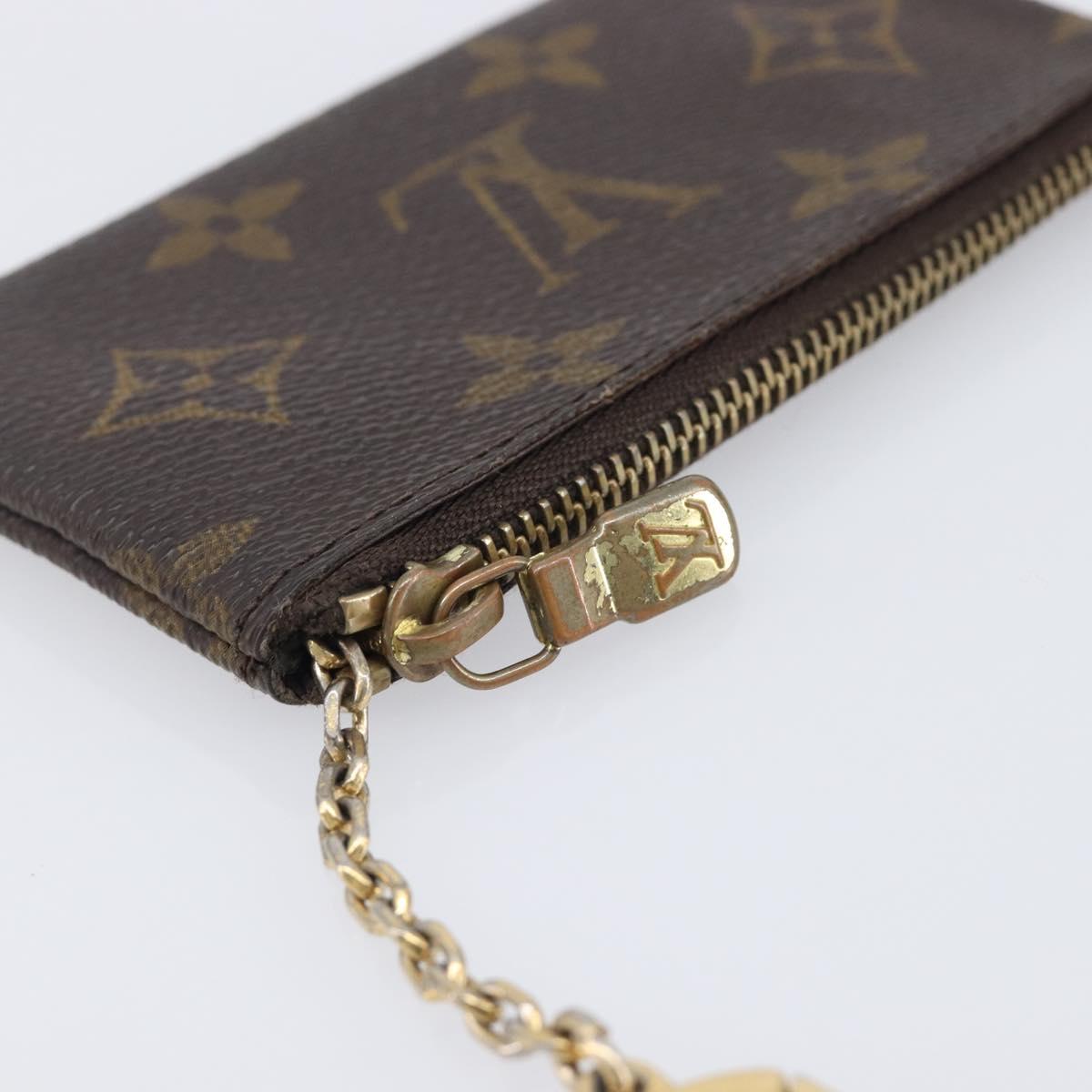 LOUIS VUITTON Monogram Pochette Cles Coin Purse M60033 LV Auth 205530