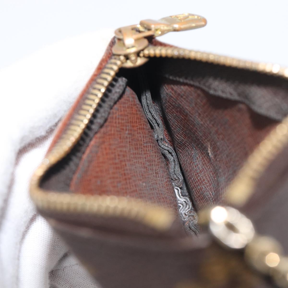LOUIS VUITTON Monogram Pochette Cles Coin Purse M60033 LV Auth 205530