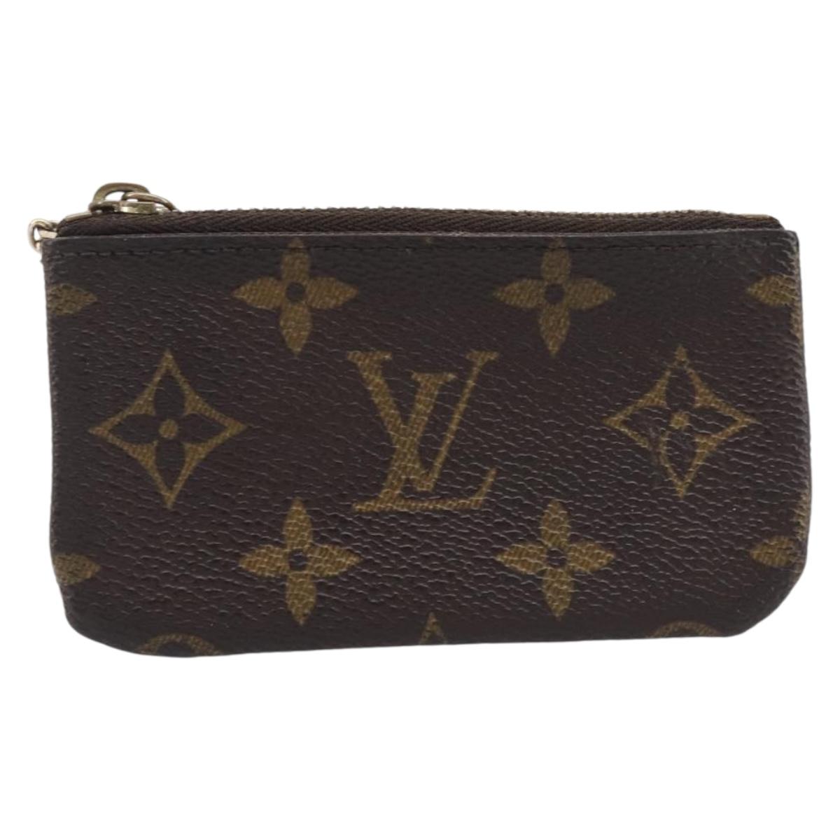 LOUIS VUITTON Monogram Pochette Cles Coin Purse M60033 LV Auth 205530