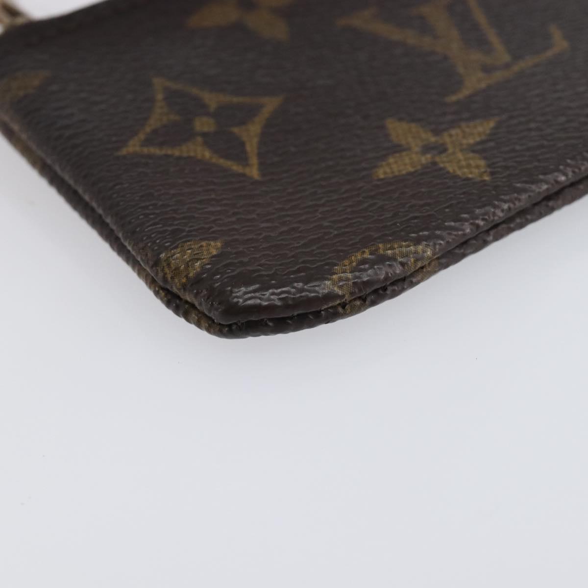 LOUIS VUITTON Monogram Pochette Cles Coin Purse M60033 LV Auth 205530