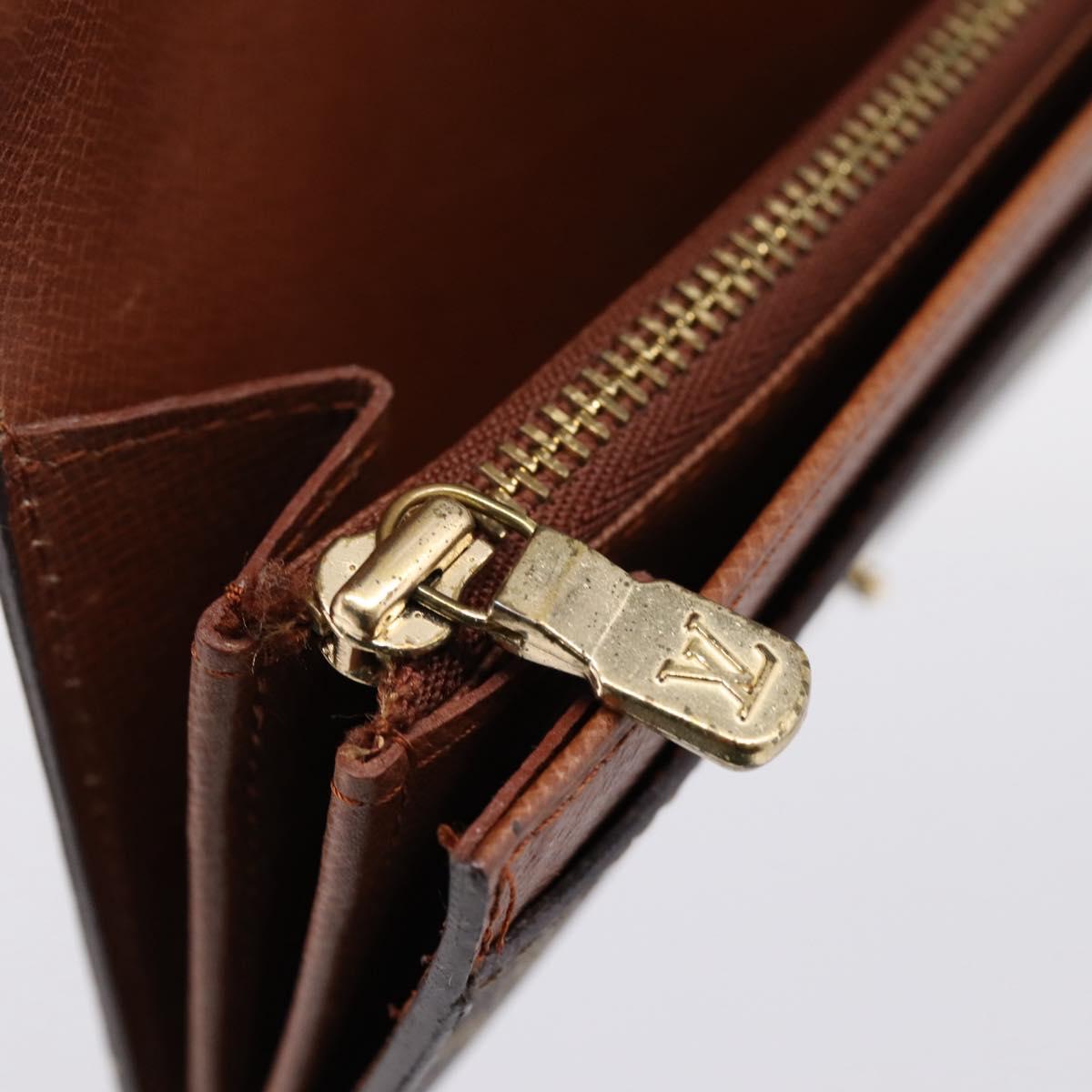 LOUIS VUITTON Porte Monnaie Billets Tresor Wallet M61730 LV Auth 205533V