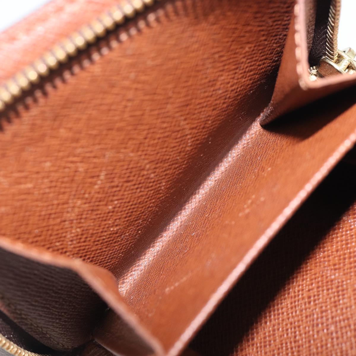 LOUIS VUITTON Monogram Compact zip Wallet M61667 LV Auth 205541V