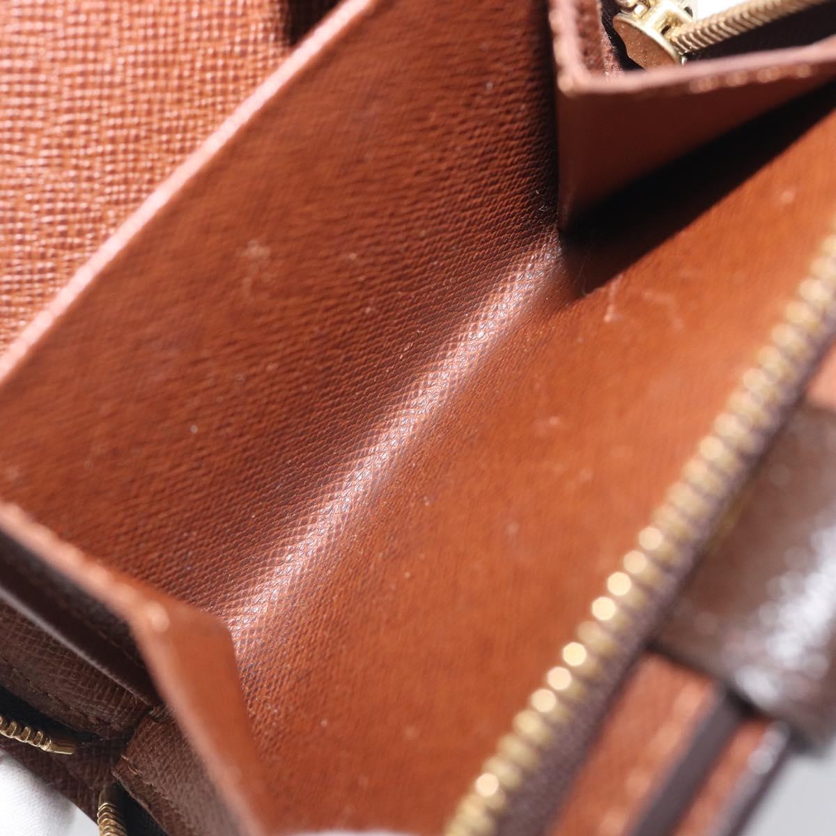 LOUIS VUITTON Monogram Compact zip Wallet M61667 LV Auth 205541V