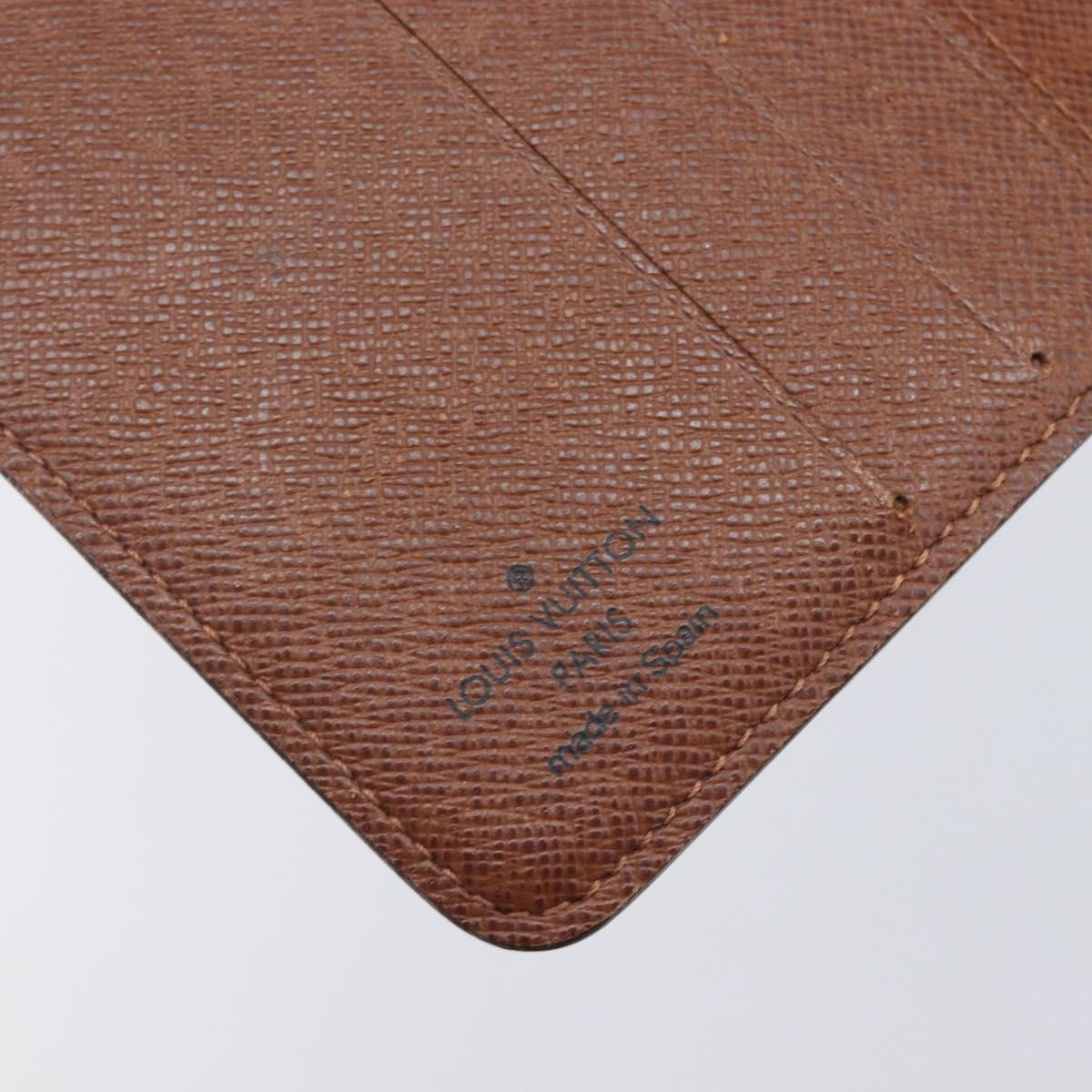 LOUIS VUITTON Monogram Compact zip Wallet M61667 LV Auth 205541V