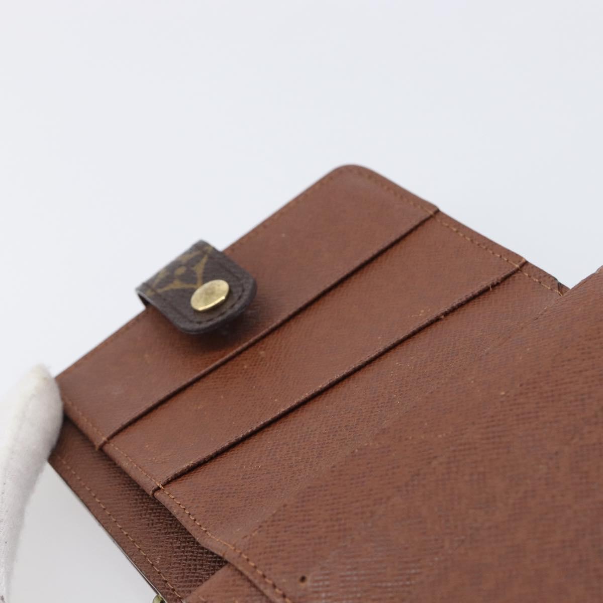 LOUIS VUITTON Monogram Compact zip Wallet M61667 LV Auth 205541V