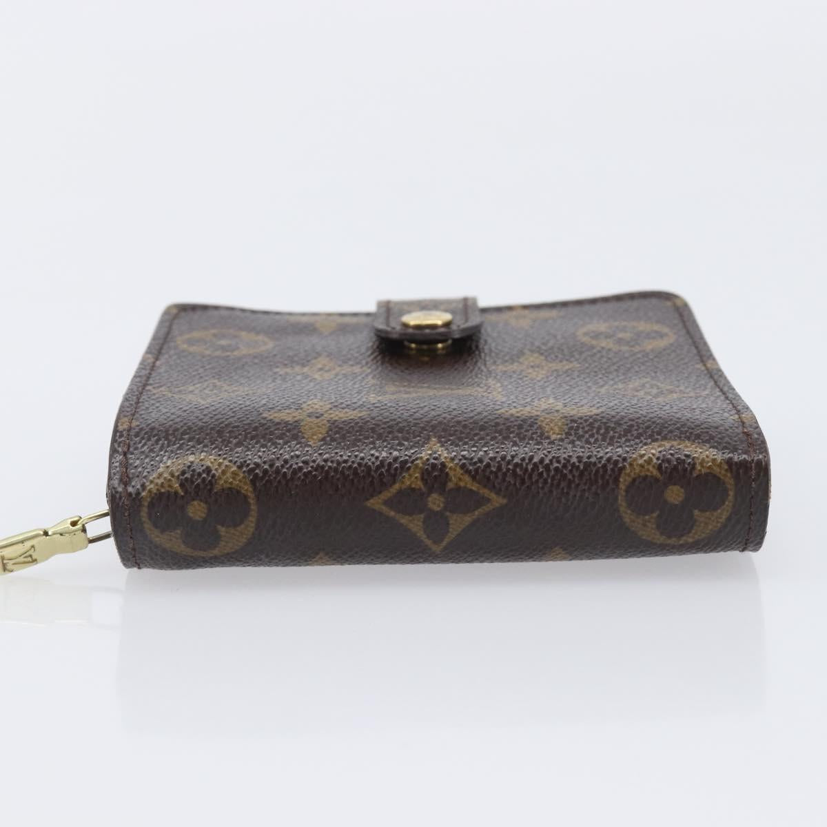 LOUIS VUITTON Monogram Compact zip Wallet M61667 LV Auth 205541V