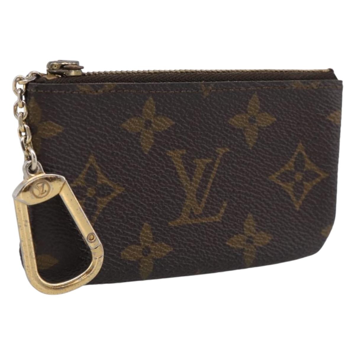 LOUIS VUITTON Monogram Pochette Cles Coin Purse M62650 LV Auth 205737