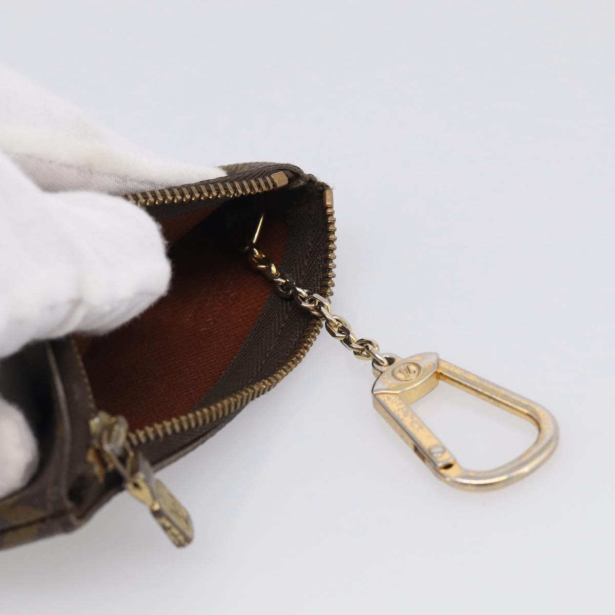 LOUIS VUITTON Monogram Pochette Cles Coin Purse M62650 LV Auth 205737