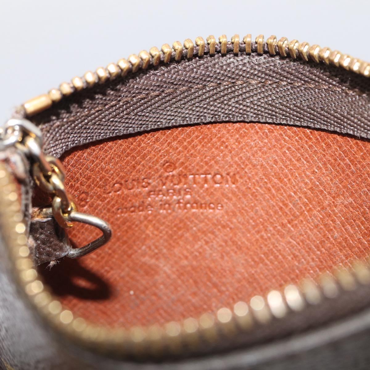 LOUIS VUITTON Monogram Pochette Cles Coin Purse M62650 LV Auth 205737