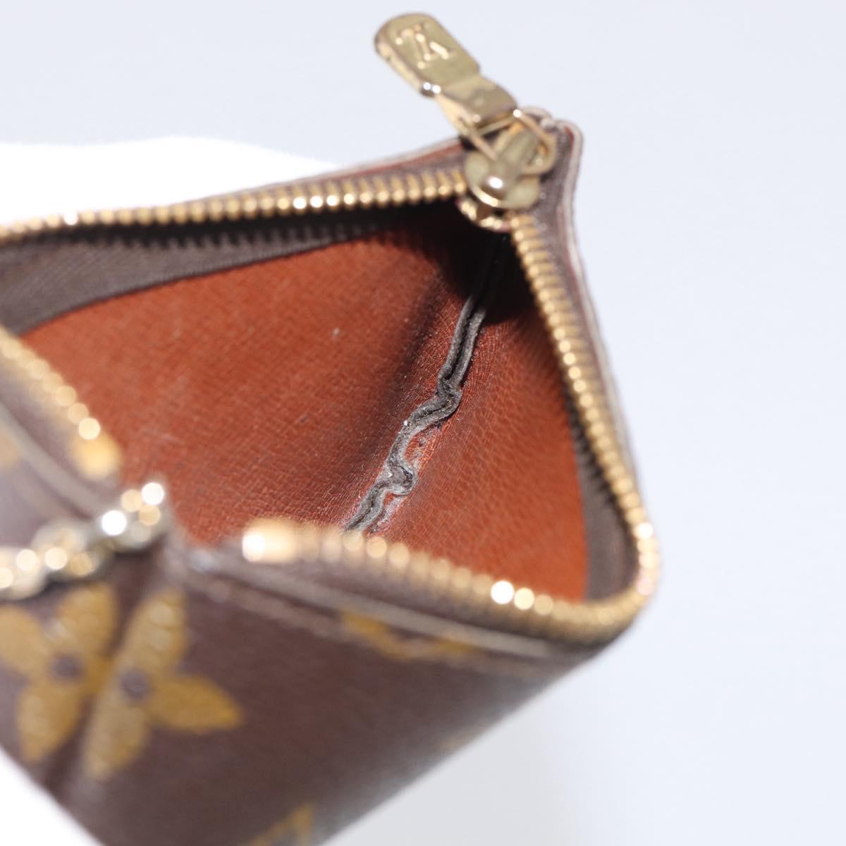 LOUIS VUITTON Monogram Pochette Cles Coin Purse M62650 LV Auth 205737