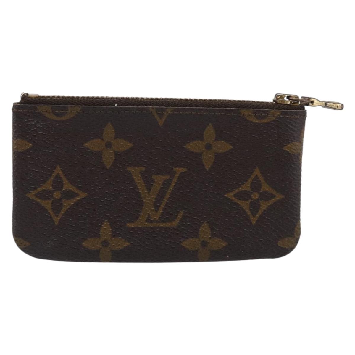 LOUIS VUITTON Monogram Pochette Cles Coin Purse M62650 LV Auth 205737