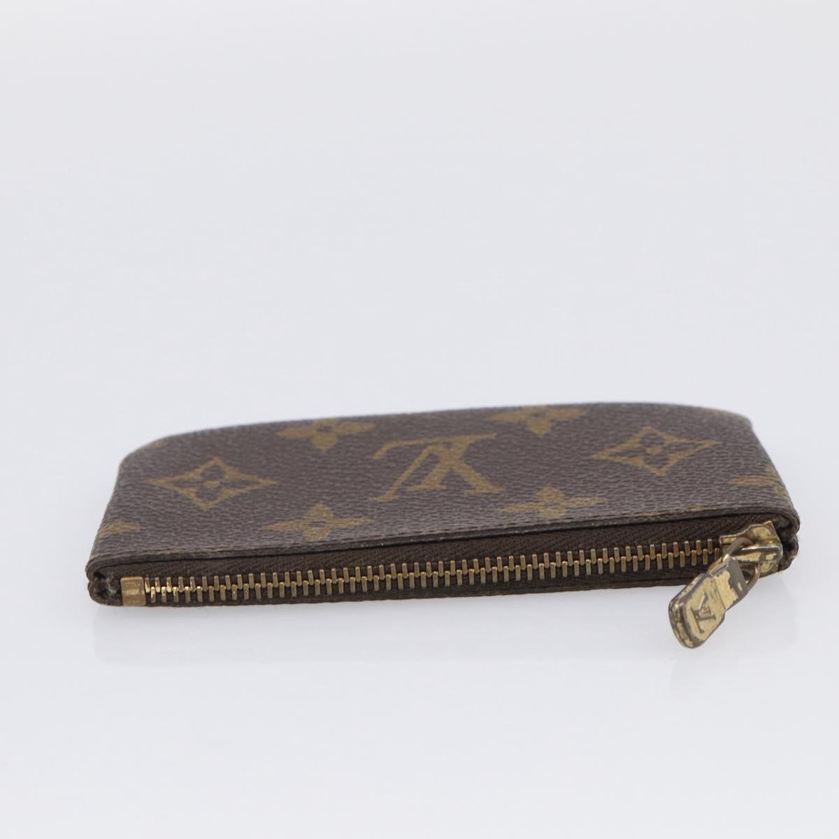 LOUIS VUITTON Monogram Pochette Cles Coin Purse M62650 LV Auth 205737