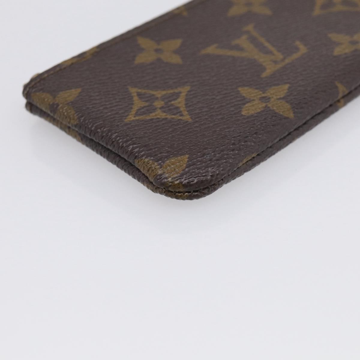 LOUIS VUITTON Monogram Pochette Cles Coin Purse M62650 LV Auth 205737