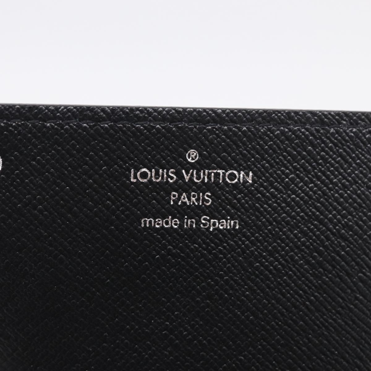 LOUIS VUITTON Epi Anvelop Cult De Vuitto Card Case Black M56169 LV Auth 205740