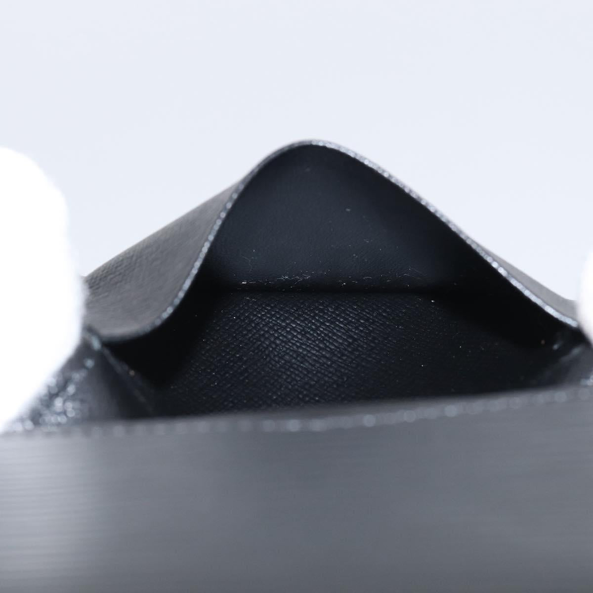 LOUIS VUITTON Epi Anvelop Cult De Vuitto Card Case Black M56169 LV Auth 205740