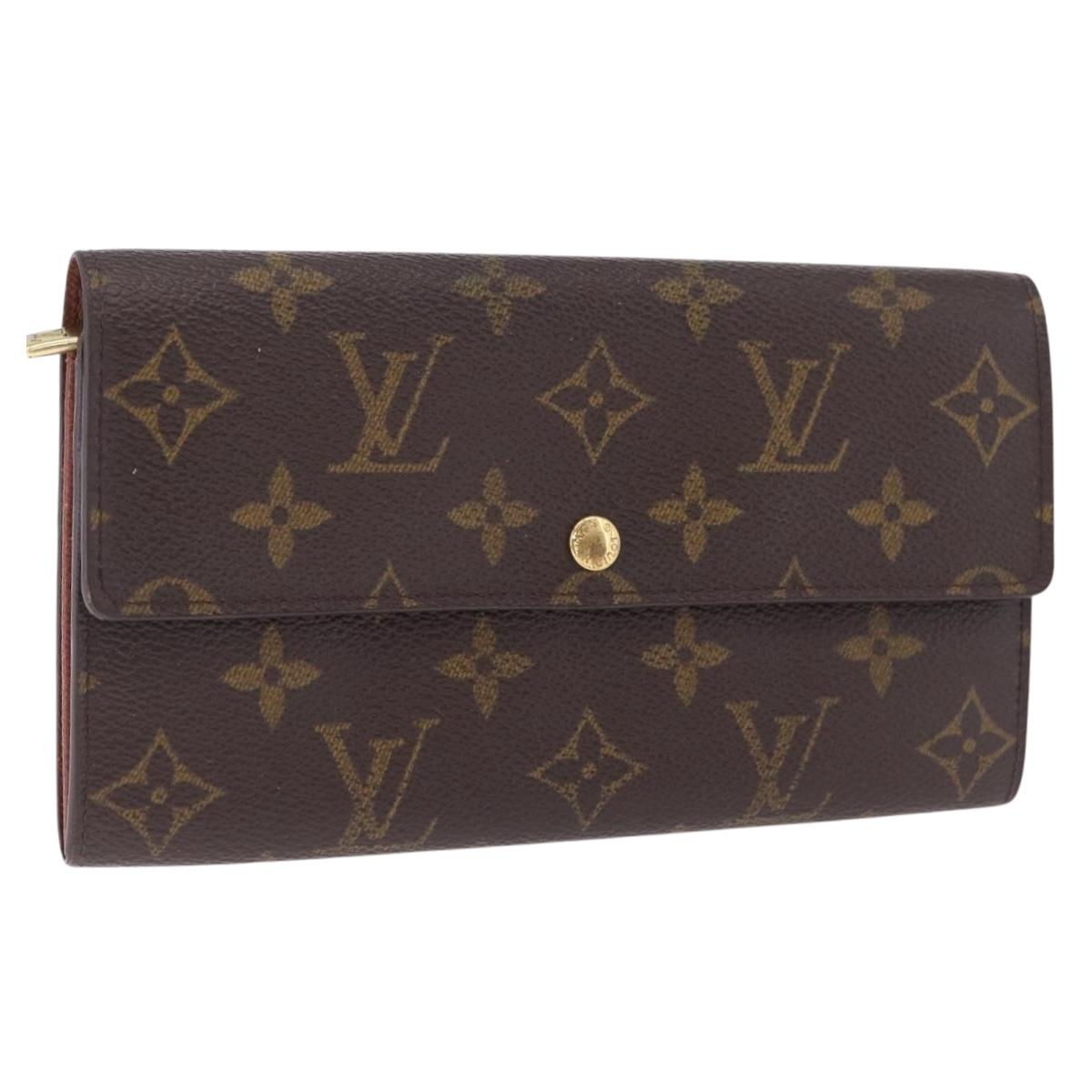 LOUIS VUITTON Monogram Portefeuille Sarah Long Wallet M61734 LV Auth 205741A