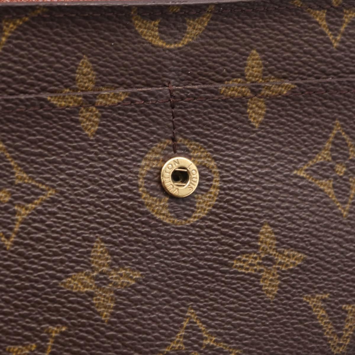 LOUIS VUITTON Monogram Portefeuille Sarah Long Wallet M61734 LV Auth 205741A
