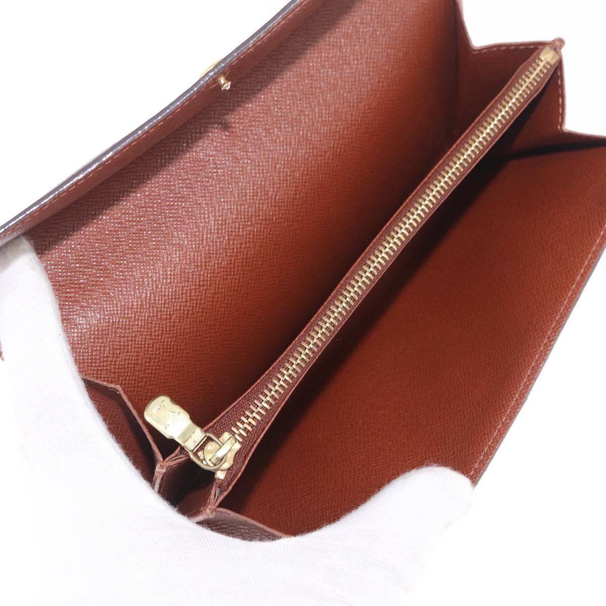 LOUIS VUITTON Monogram Portefeuille Sarah Long Wallet M61734 LV Auth 205741A