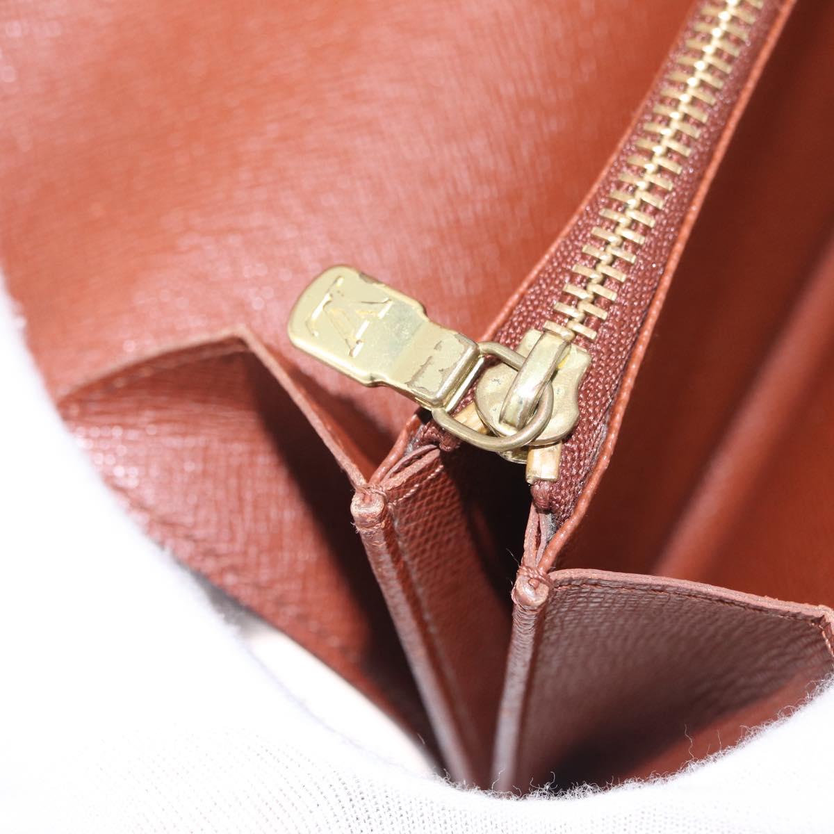 LOUIS VUITTON Monogram Portefeuille Sarah Long Wallet M61734 LV Auth 205741A