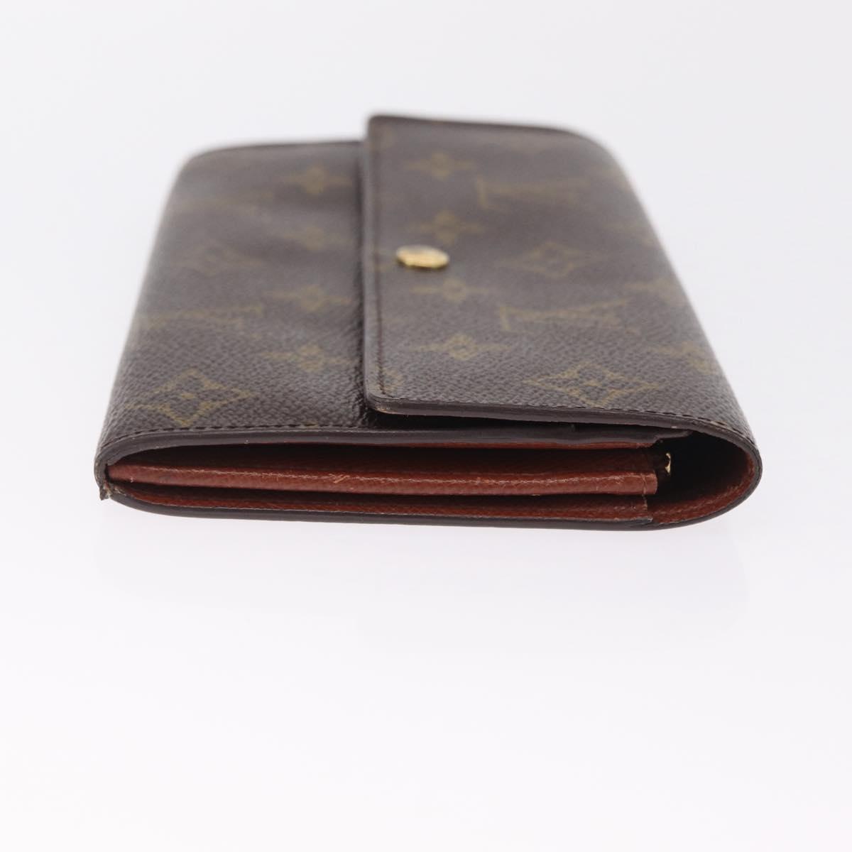 LOUIS VUITTON Monogram Portefeuille Sarah Long Wallet M61734 LV Auth 205741A