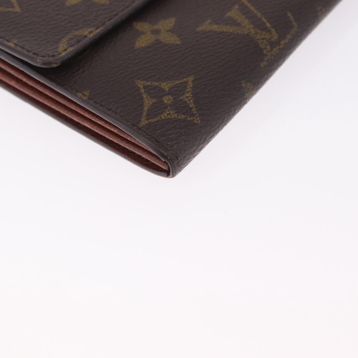 LOUIS VUITTON Monogram Portefeuille Sarah Long Wallet M61734 LV Auth 205741A
