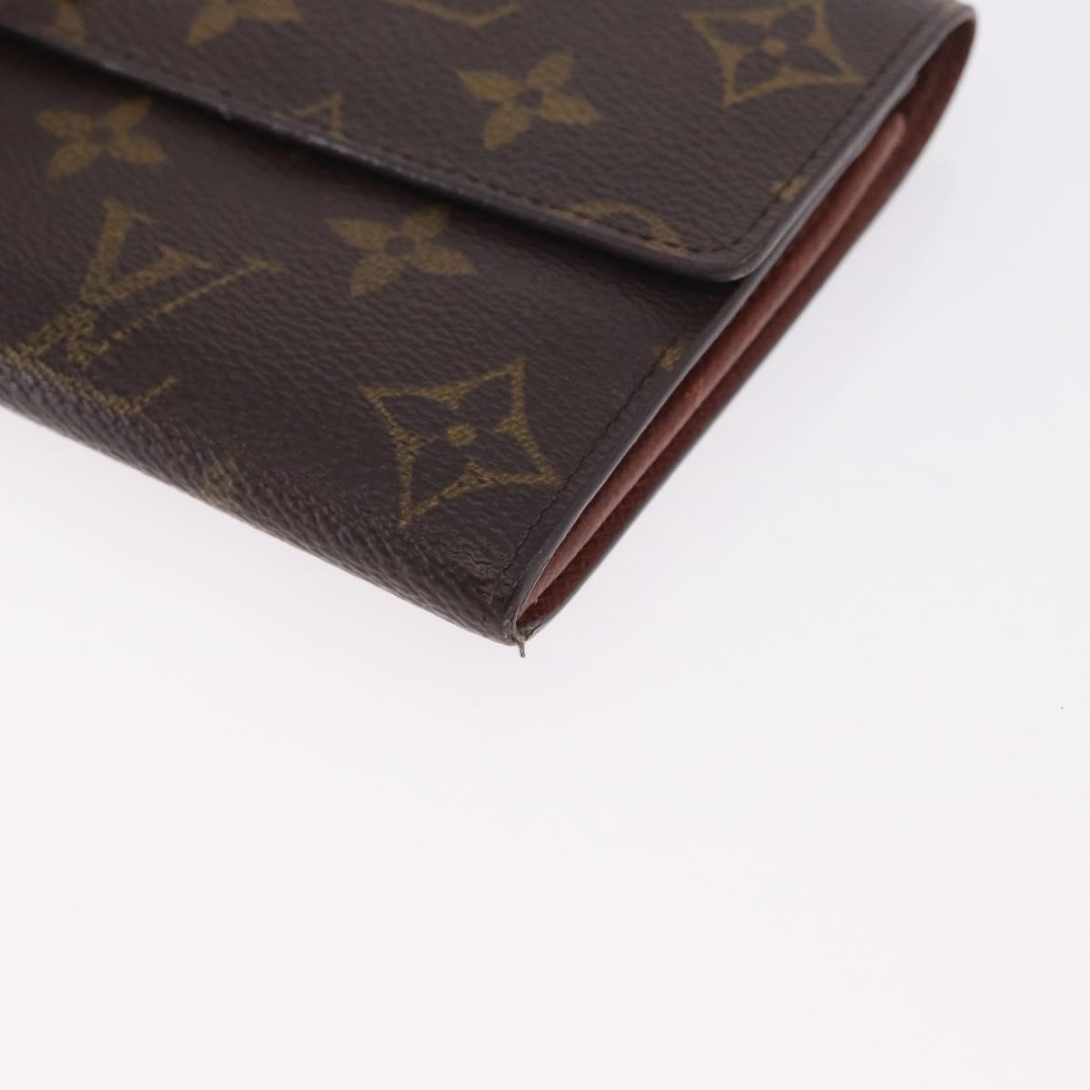 LOUIS VUITTON Monogram Portefeuille Sarah Long Wallet M61734 LV Auth 205741A