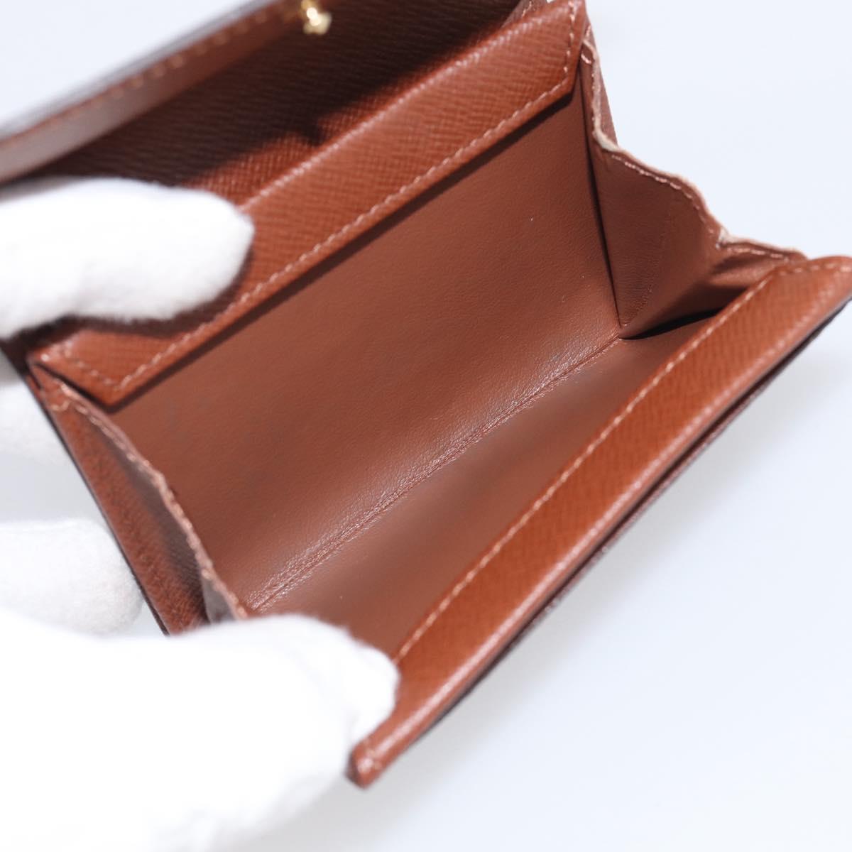 LOUIS VUITTON Monogram Porte Monnaie Plat Coin Purse M61930 LV Auth 205742M