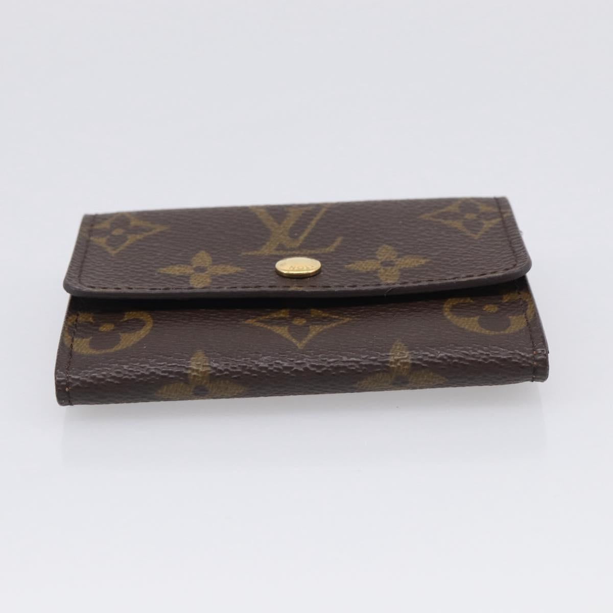 LOUIS VUITTON Monogram Porte Monnaie Plat Coin Purse M61930 LV Auth 205742M