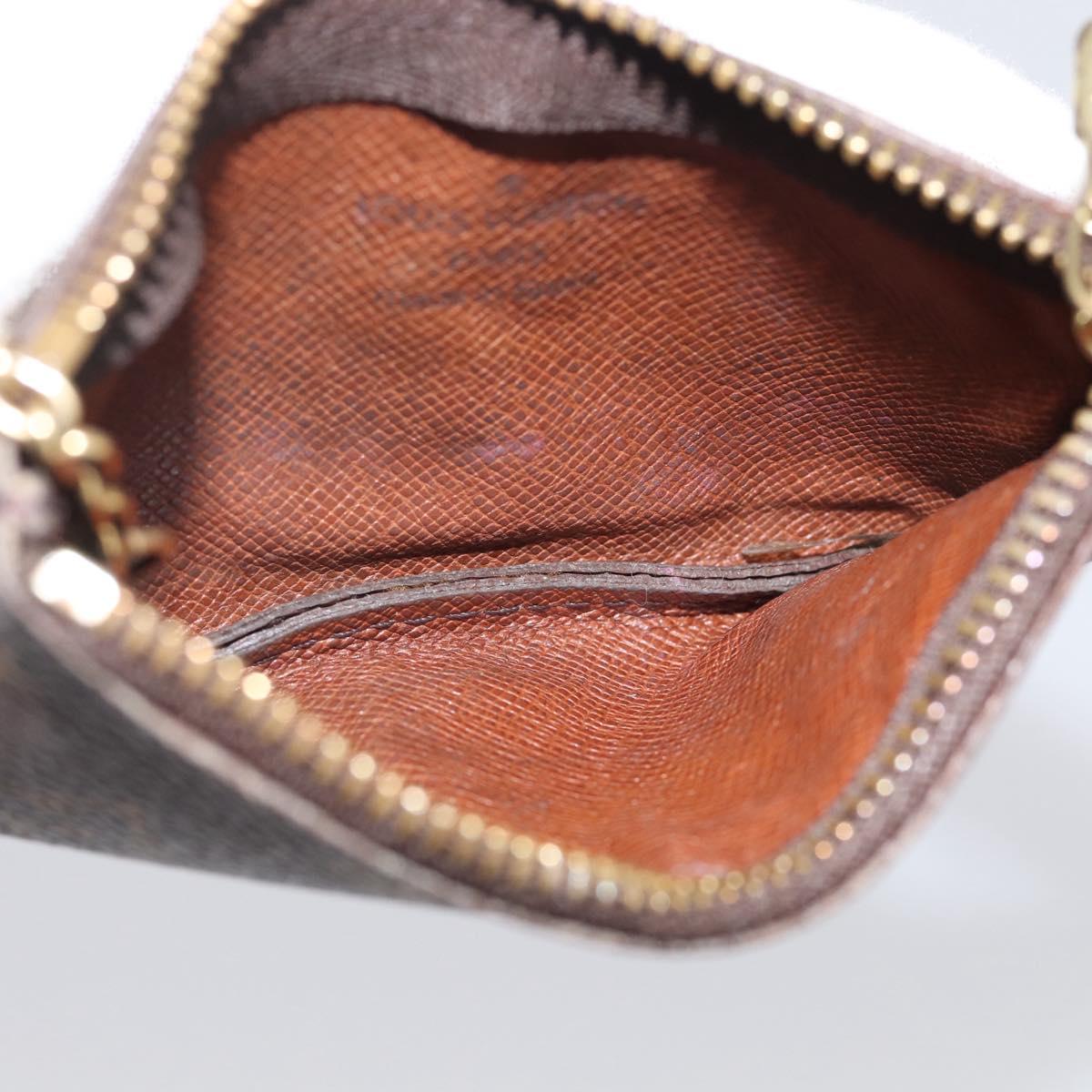 LOUIS VUITTON Monogram Pochette Cles Coin Purse M62650 LV Auth 205743A