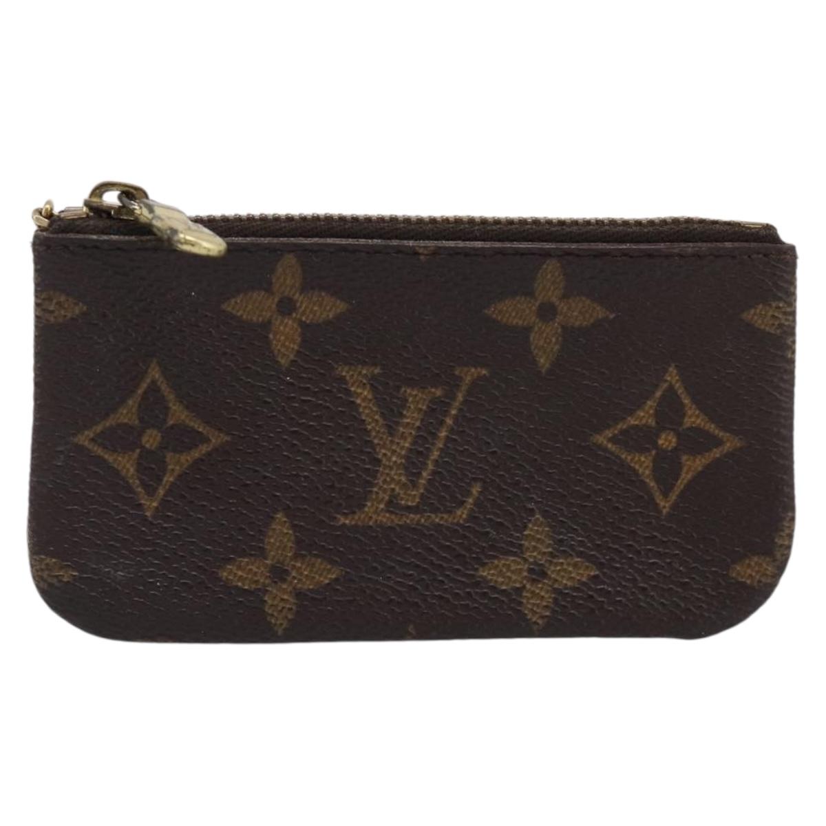 LOUIS VUITTON Monogram Pochette Cles Coin Purse M62650 LV Auth 205743A
